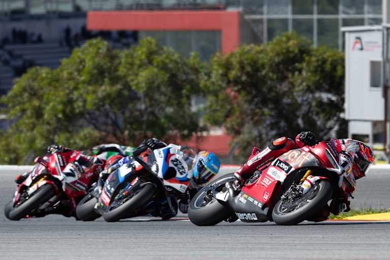 Miguel Oliveira (88) in Portimao im Ducati-Sandwich