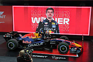Max Verstappen nach seinem Sprint-Sieg in Singapur