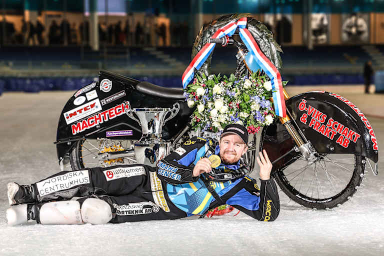 Der vierfache Eisspeedway-Weltmeister Martin Haarahiltunen