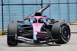 Zerknautscht und verbogen: der Alpine von Pierre Gasly