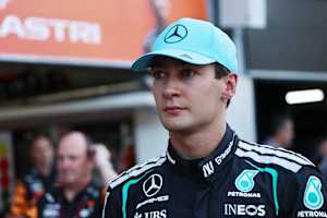 George Russell in Monaco