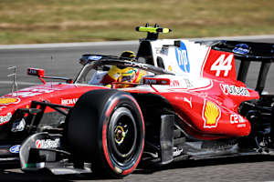 Lewis Hamilton im Ferrari