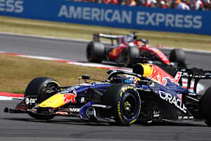 Max Verstappen in Silverstone
