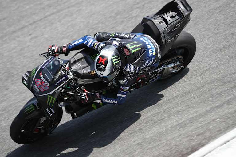 Alex Rins fuhr am Donnerstag mit angezogener Handbremse