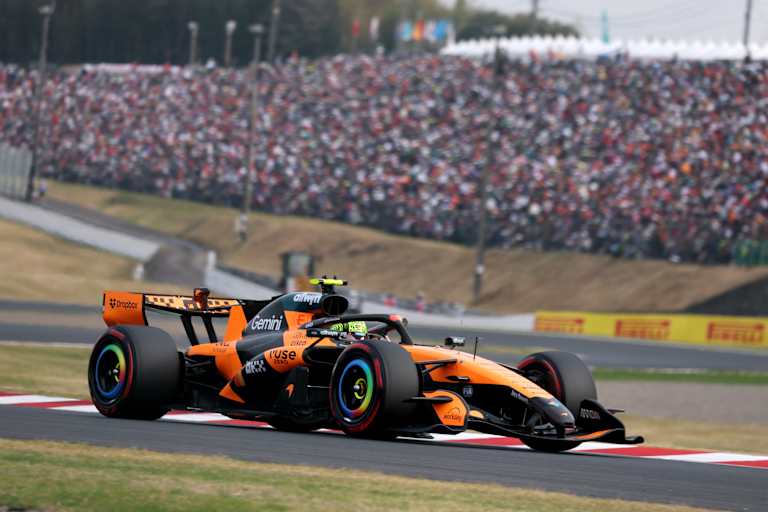 Lando Norris drehte im Qualifying von Suzuka die fünftschnellste Runde