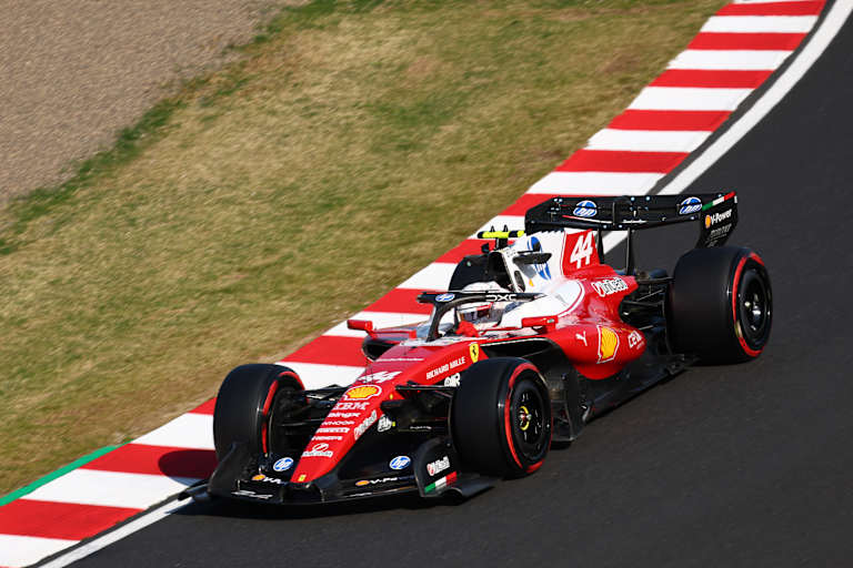 Lewis Hamilton im Ferrari