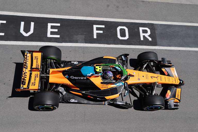 Lando Norris mit seinem McLaren