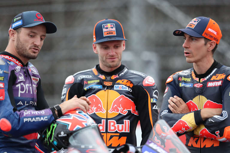 Miller, Binder und Vinales (v.l.) haben eine ungewisse Zukunft vor sich