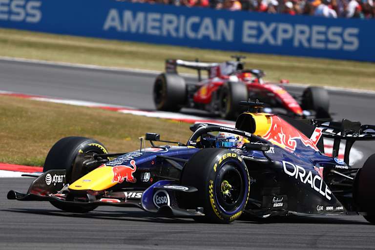 Max Verstappen in Silverstone