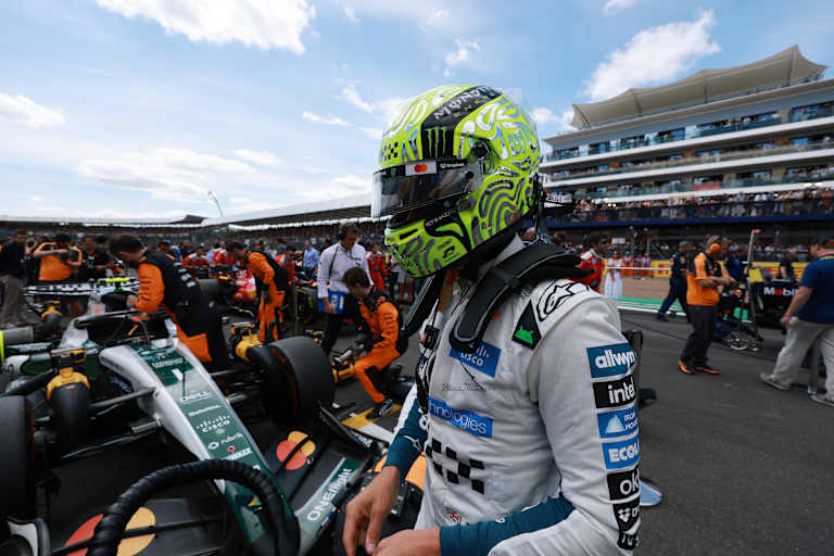 Lando Norris in Silverstone