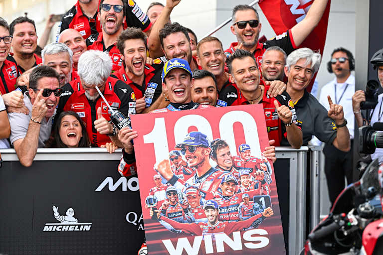 Marc Marquez holte für Ducati den 100. Grand-Prix-Sieg in der Königsklasse