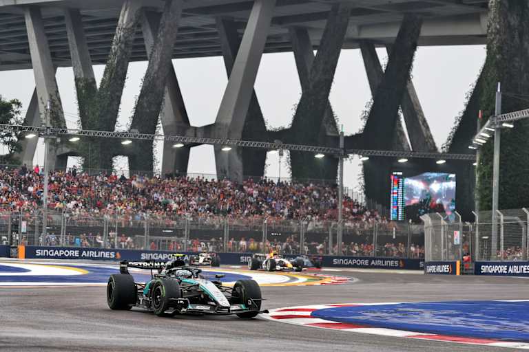 Kimi Antonelli hatte im Singapur-Sprint etwas weniger Mühe als zuvor
