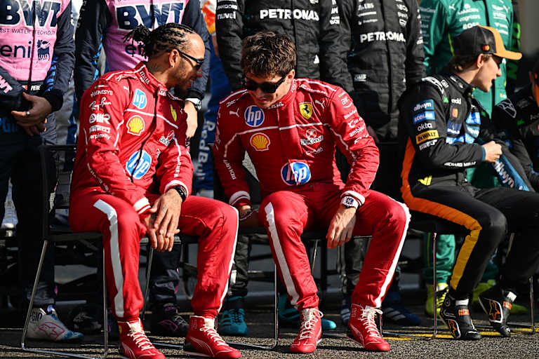 Lewis Hamilton und Charles Leclerc
