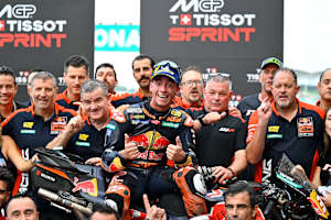 Pedro Acosta und die KTM-Crew hatten zu feiern