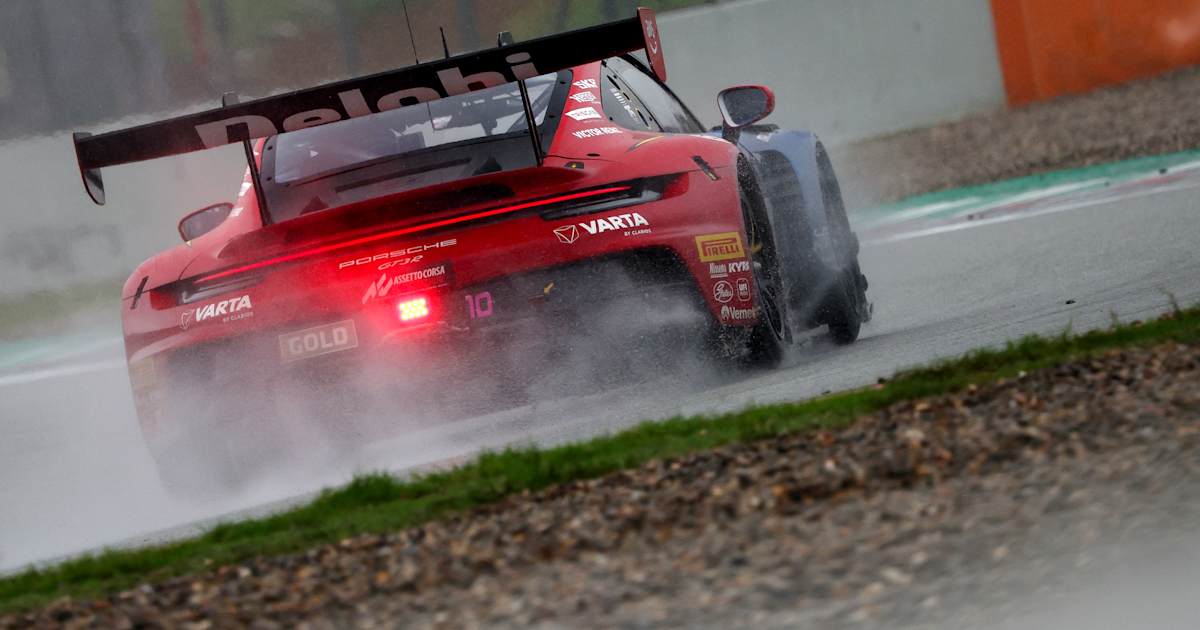 Gilles Magnus sets fastest time for Porsche in the rain at Barcelona ...