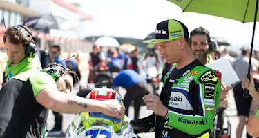 Kawasaki-Werksfahrer Dominique Aegerter