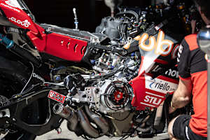 Blick auf die Ducati Panigale V4R