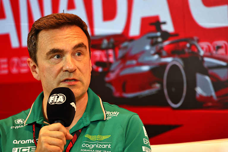 Dan Fallows 2023, damals noch bei Aston Martin