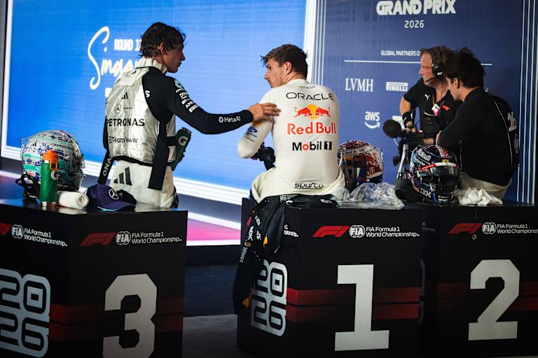 Kimi Antonelli und Max Verstappen
