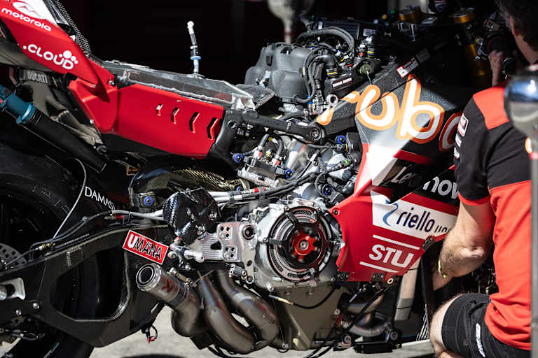 Blick auf die Ducati Panigale V4R