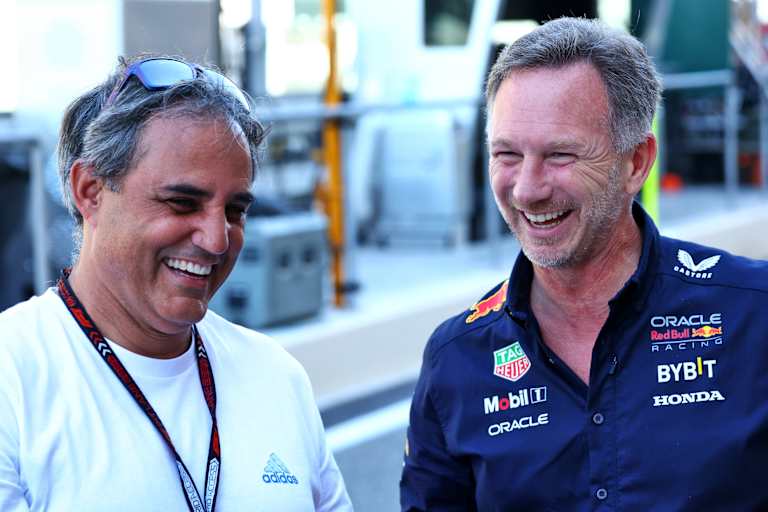 Juan Pablo Montoya und Christian Horner