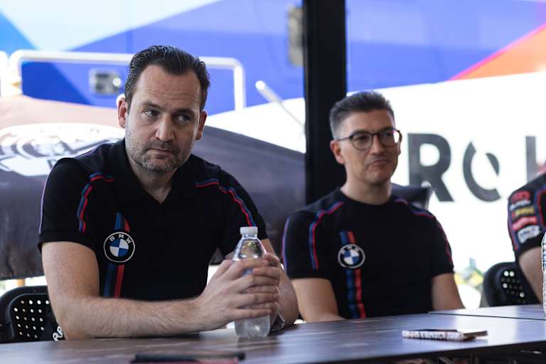 Die BMW-Topmanager Sven Blusch (li.) und Chris Gonschor