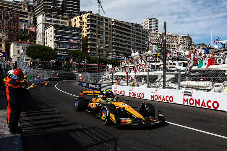 Lando Norris letztes Jahr beim Monaco-GP