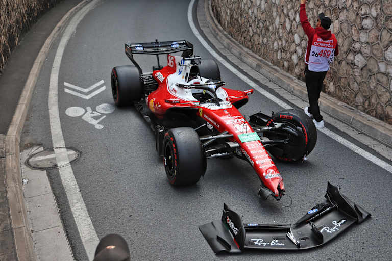 Charles Leclerc schlug bei seinem Heimrennen in der letzten Kurve ein