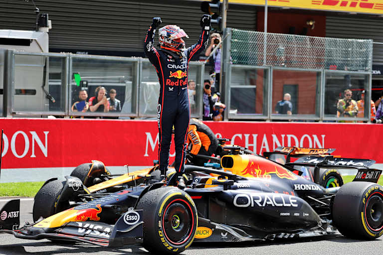 Max Verstappen nach seinem Sprint-Sieg in Spa-Francorchamps 2025