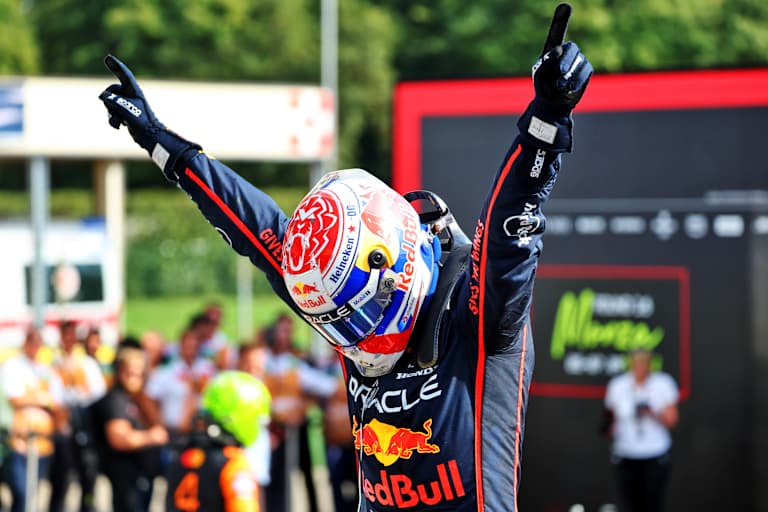 Max Verstappen nach seinem Monza-Sieg 2025