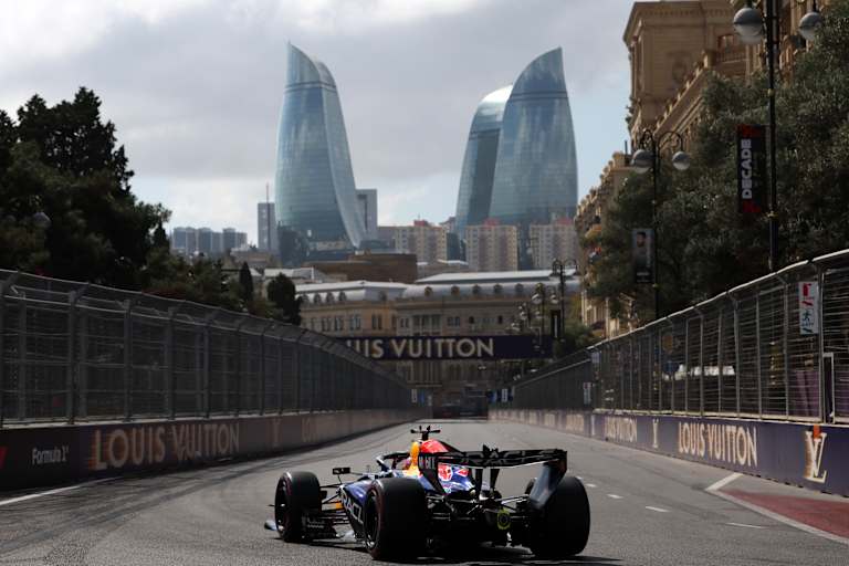 Max Verstappen in der Baku-Quali