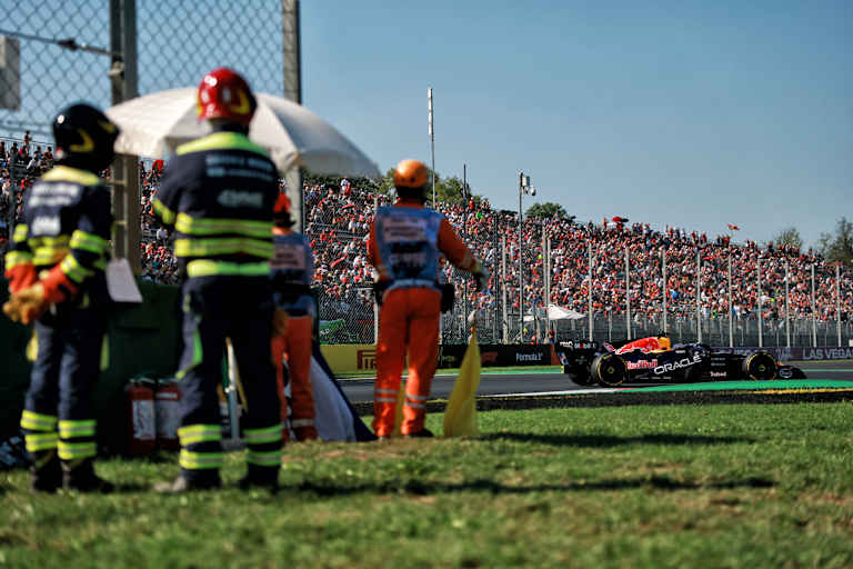 Max Verstappen war im 2. Monza-Training nicht glücklich mit seinem Auto