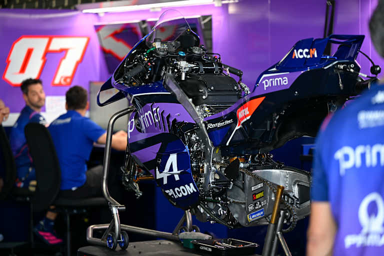 Die Yamaha M1 mit V4-Motor