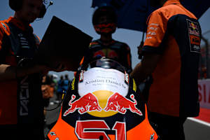 Brian Uriarte in der Startaufstellung des Indonesien-GP