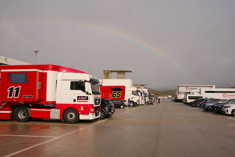 Portimao-Test: Wind, Regen und Sonne wechseln sich ab