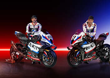 Das BMW-Duo Miguel Oliveira (li.) und Danilo Petrucci