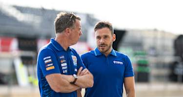 Yamaha-Teamchef Paul Denning und Rennchef Niccolo Canepa