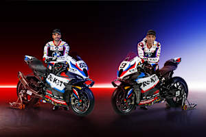 Das BMW-Duo Miguel Oliveira (li.) und Danilo Petrucci