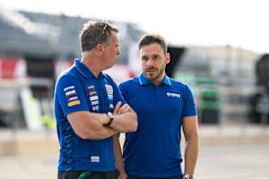Yamaha-Teamchef Paul Denning und Rennchef Niccolo Canepa
