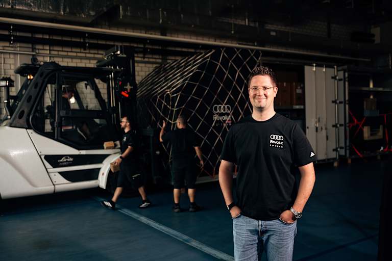 Björn Brickwedde, Head of Logistics beim Audi F1 Team in Hinwil/Schweiz