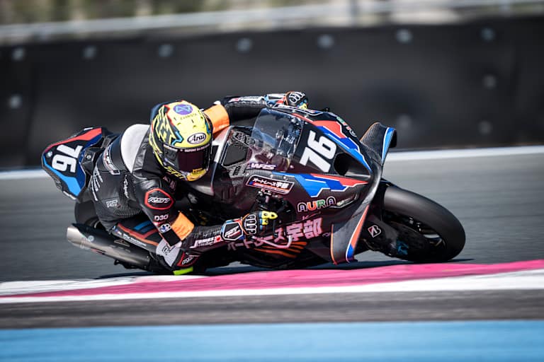 Kenny Foray auf der BMW von AutoRace Ube