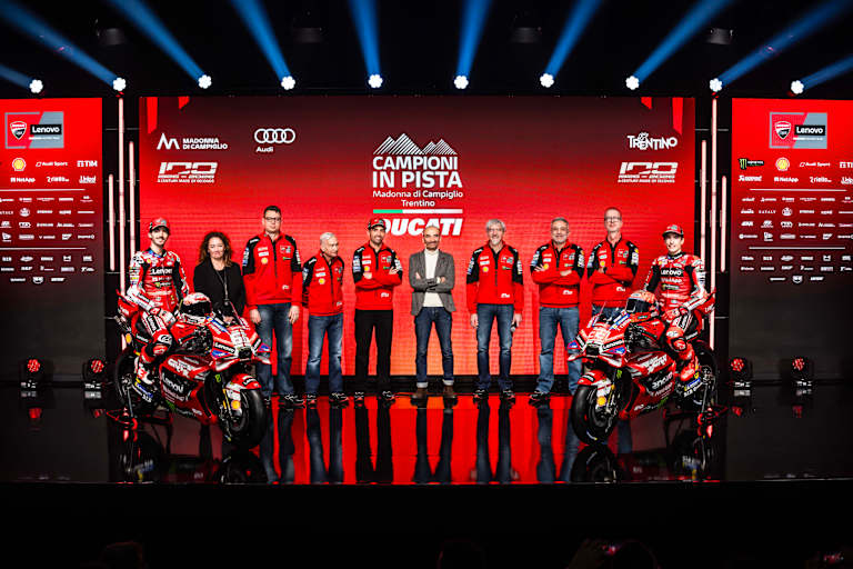 Tradition: Ducati-Teamvorstellung in Madonna di Campiglio