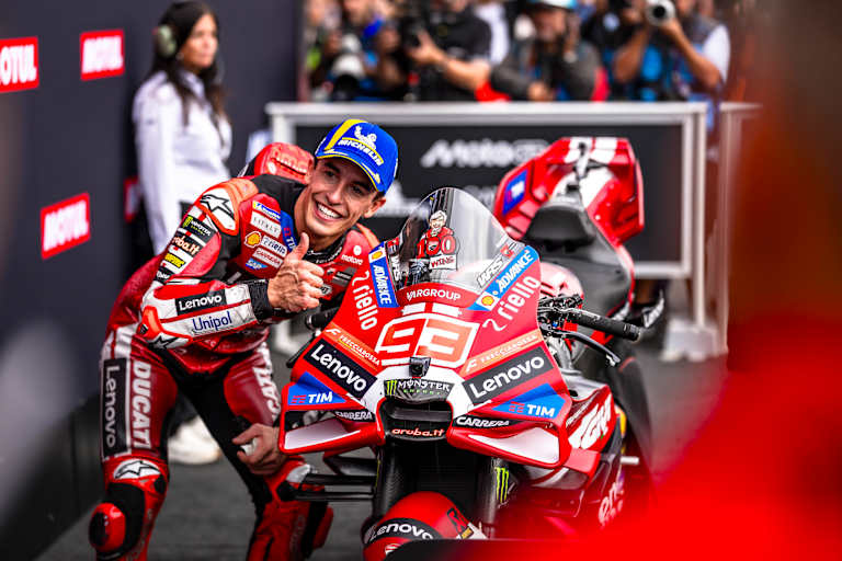 Marc Marquez verzierte seine Ducati mit einem besonderen Sticker