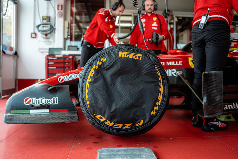 Pirelli-Reifen am Ferrrari