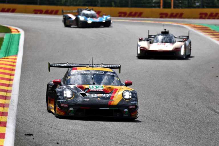 Der Porsche 911 GT3 R LMGT3 von The Bend Manthey
