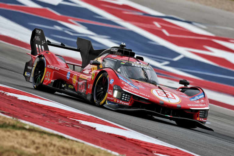 Der Ferrari 499P auf dem Circuit of the Americas