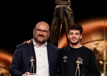 Aprilia-Dreamteam Fabiano Sterlacchini und Marco Bezzecchi