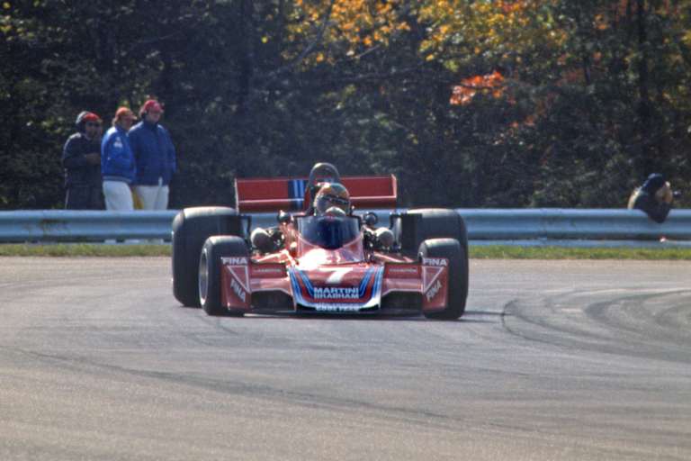Larry Perkins 1976 mit seinem Brabham in Watkins Glen/USA