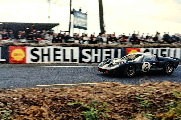Das Siegerauto von Le Mans 1966 mit Chris Amon und Bruce McLaren