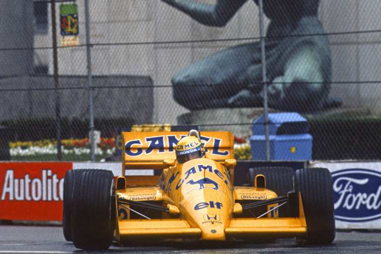 Ayrton Senna in Detroit 1987